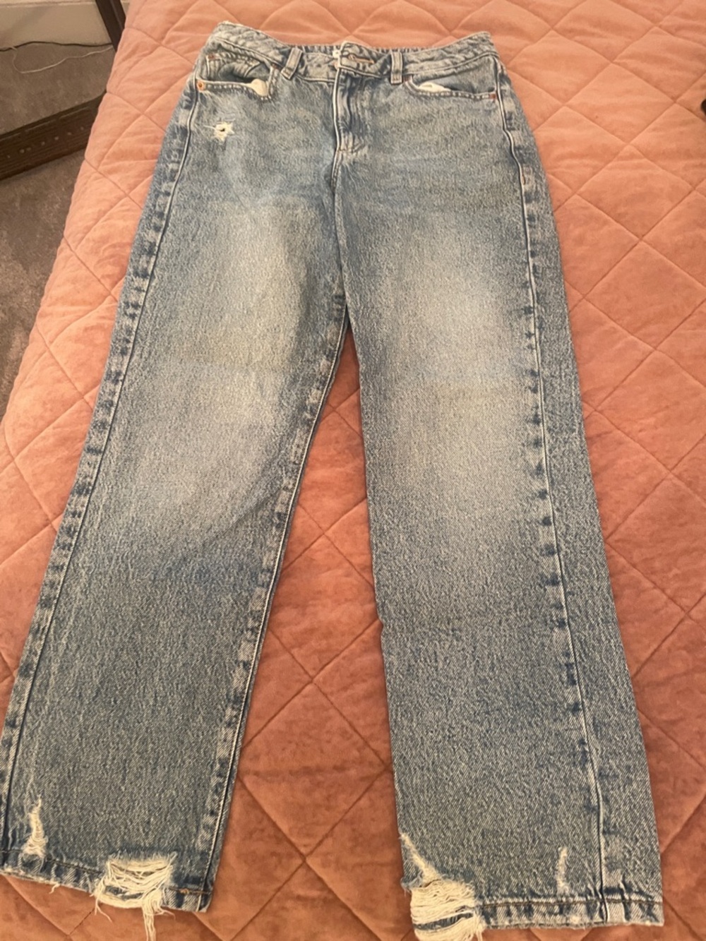 Garage vintage Straight-Leg Light Blue women’s Jeans